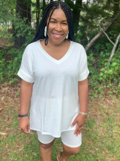 Coordinating Ivory Short Set (S-XL)