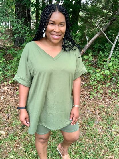 Coordinating Olive Green Set (Plus)