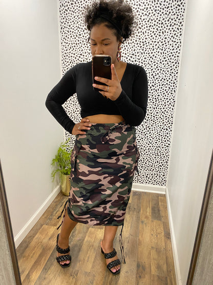 Camo Cargo Skirt