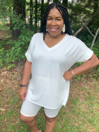 Coordinating Ivory Short Set (S-XL)