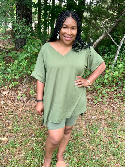 Coordinating Olive Green Set (Plus)