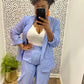 Wide Leg Blazer Set