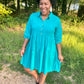 Emerald Green Tiered Dress