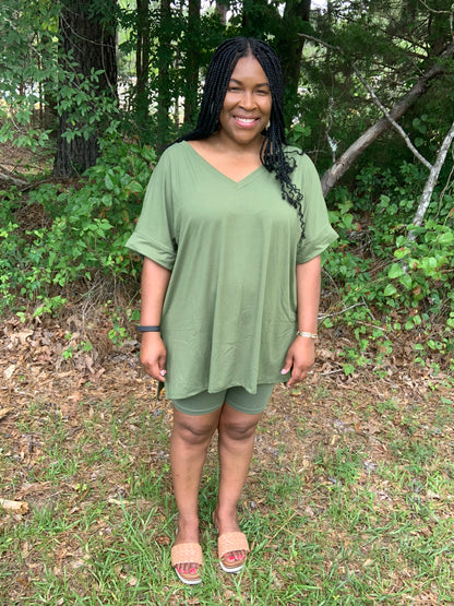 Coordinating Olive Green Set (Plus)