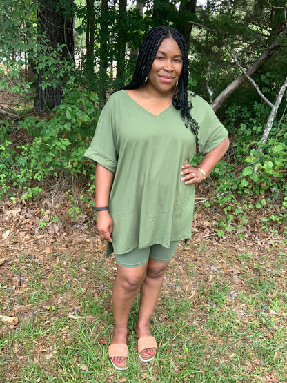 Coordinating Olive Green Set (Plus)