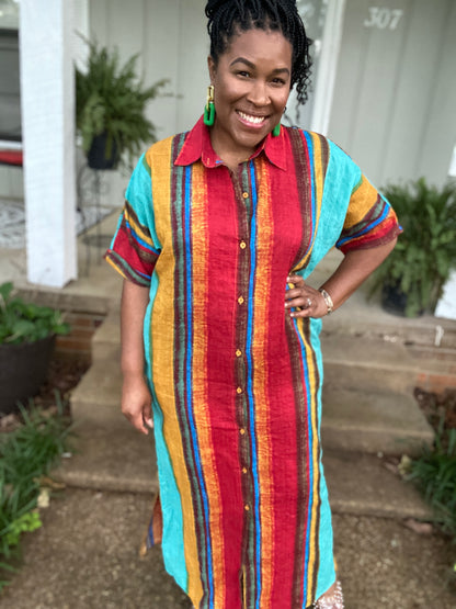 Stripe Multi Color Dress