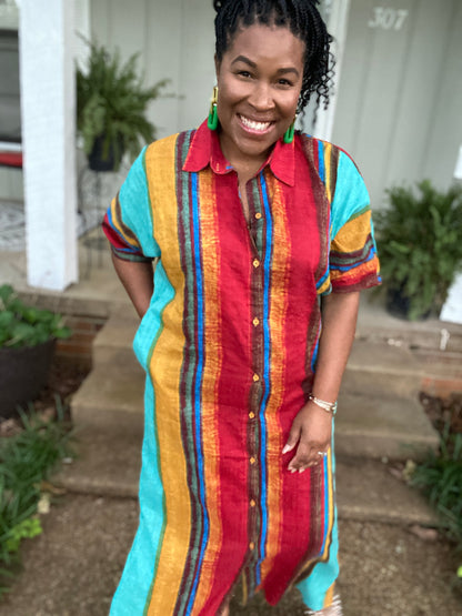 Stripe Multi Color Dress