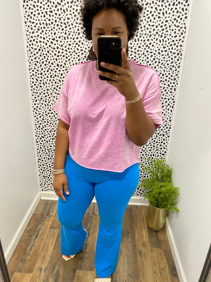Sky Blue Flare Pants