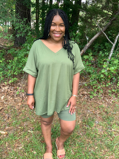 Coordinating Olive Green Set (Plus)