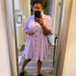 Ruffle Crinkle Dress - Lavender