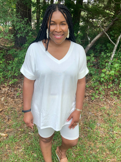 Coordinating Ivory Short Set (S-XL)
