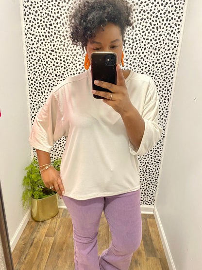 Purple Flare Jeans