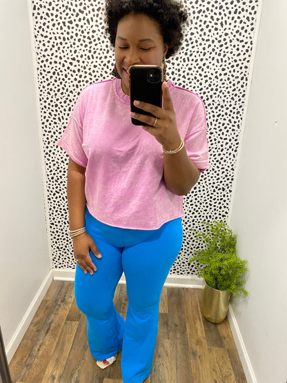 Sky Blue Flare Pants