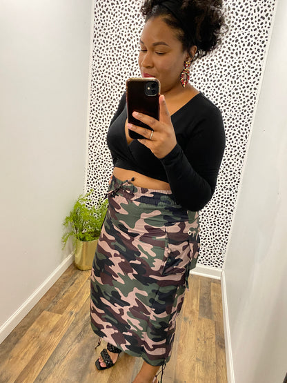 Camo Cargo Skirt