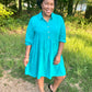 Emerald Green Tiered Dress