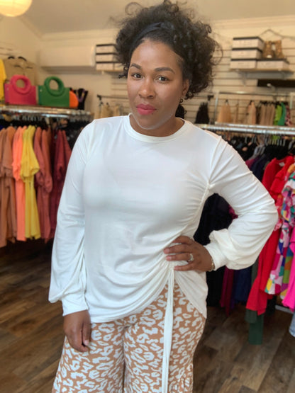 Taupe Leopard Palazzo Pants