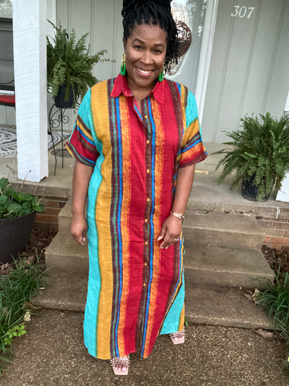 Stripe Multi Color Dress