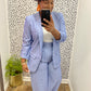 Wide Leg Blazer Set