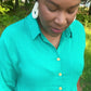Emerald Green Tiered Dress