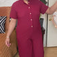 Burgundy Jumpsuit