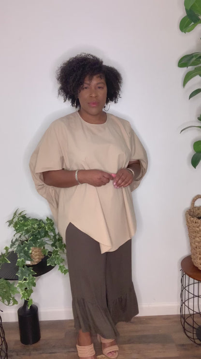 Khaki Tunic Top