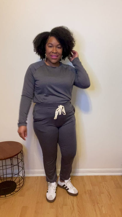 Gray Jogger Set