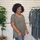 Olive V-Neck Tee