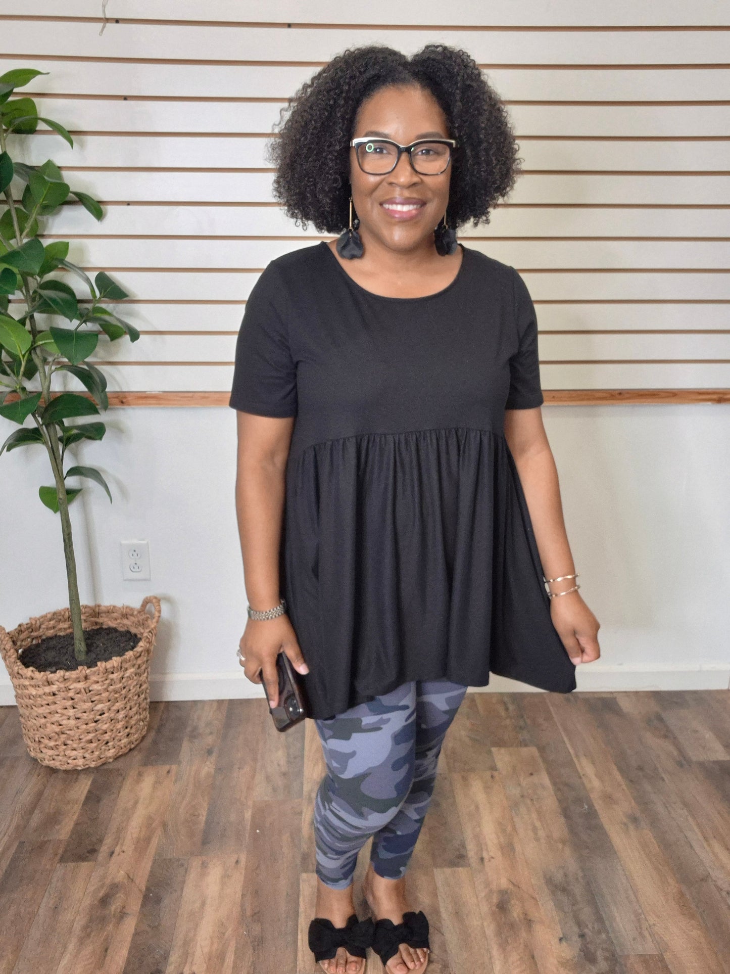 Black Empire Waist