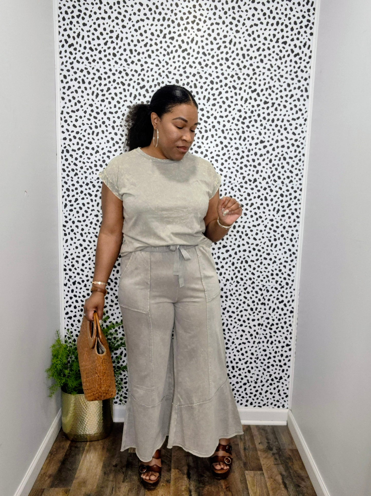 Acid Wash Flare Set