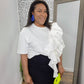 Black Ruched Skirt