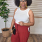 Pleated Pants Burgundy