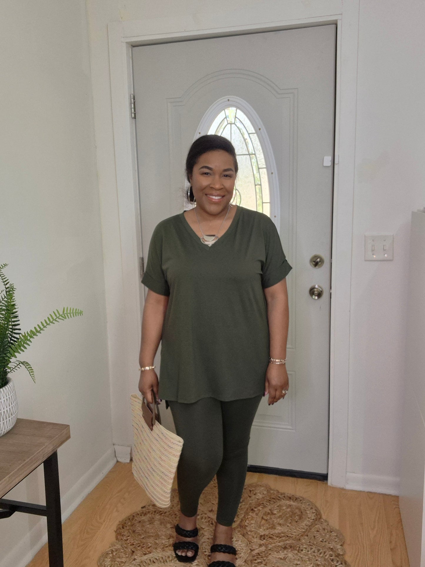 Dark Olive Lounge Set