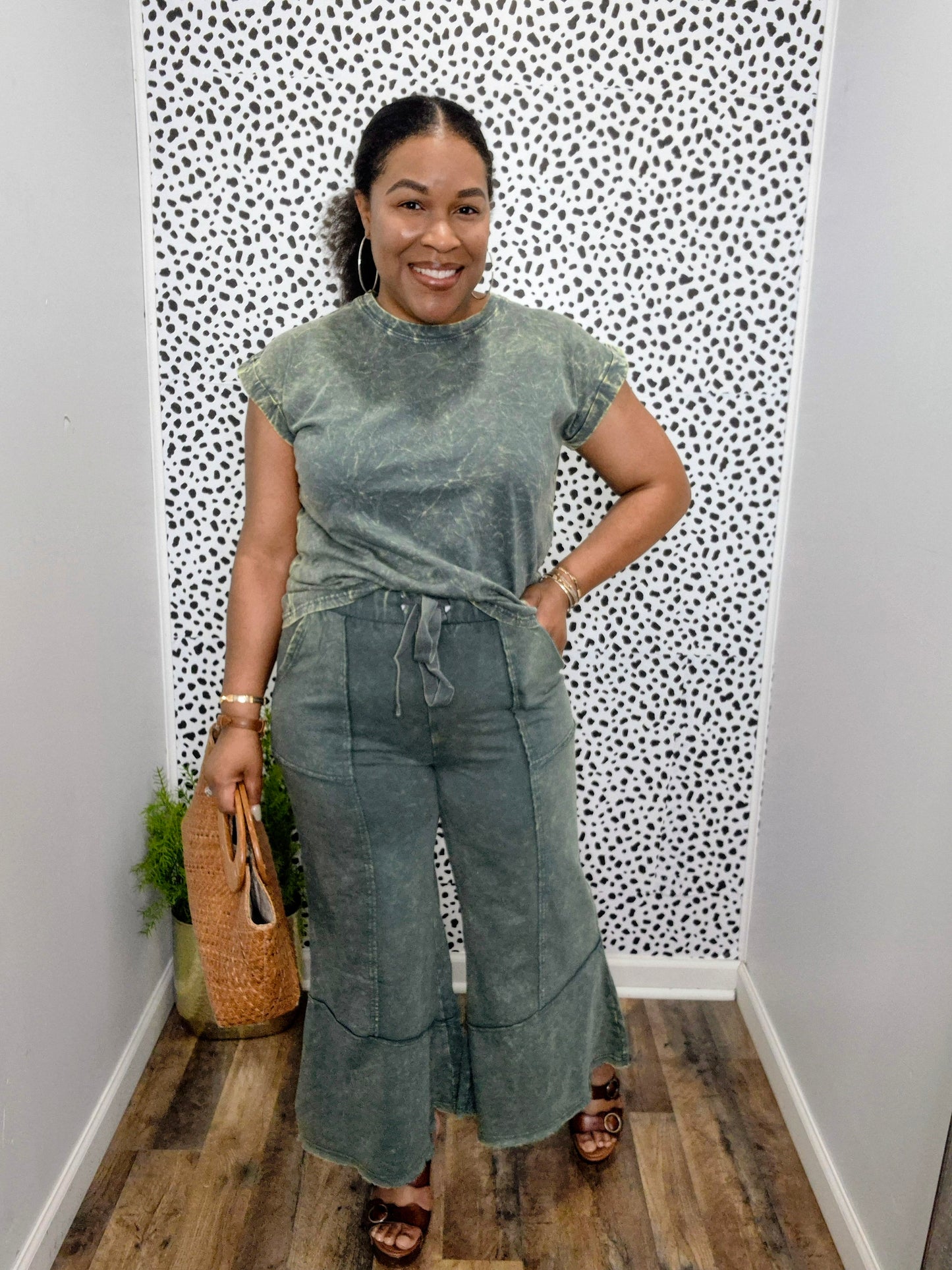 Acid Wash Flare Set