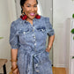 Denim Button Down Dress