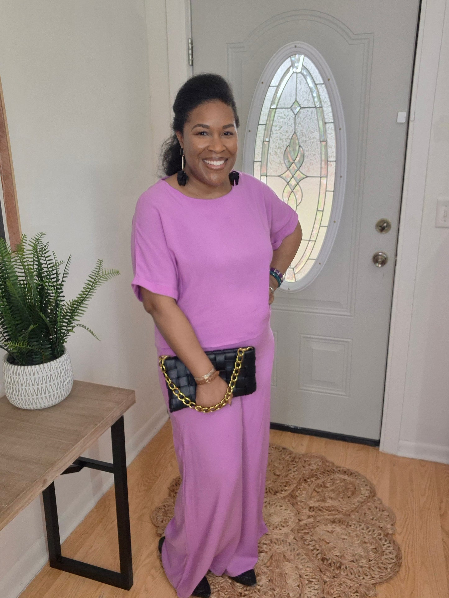 Mauve Woven Set