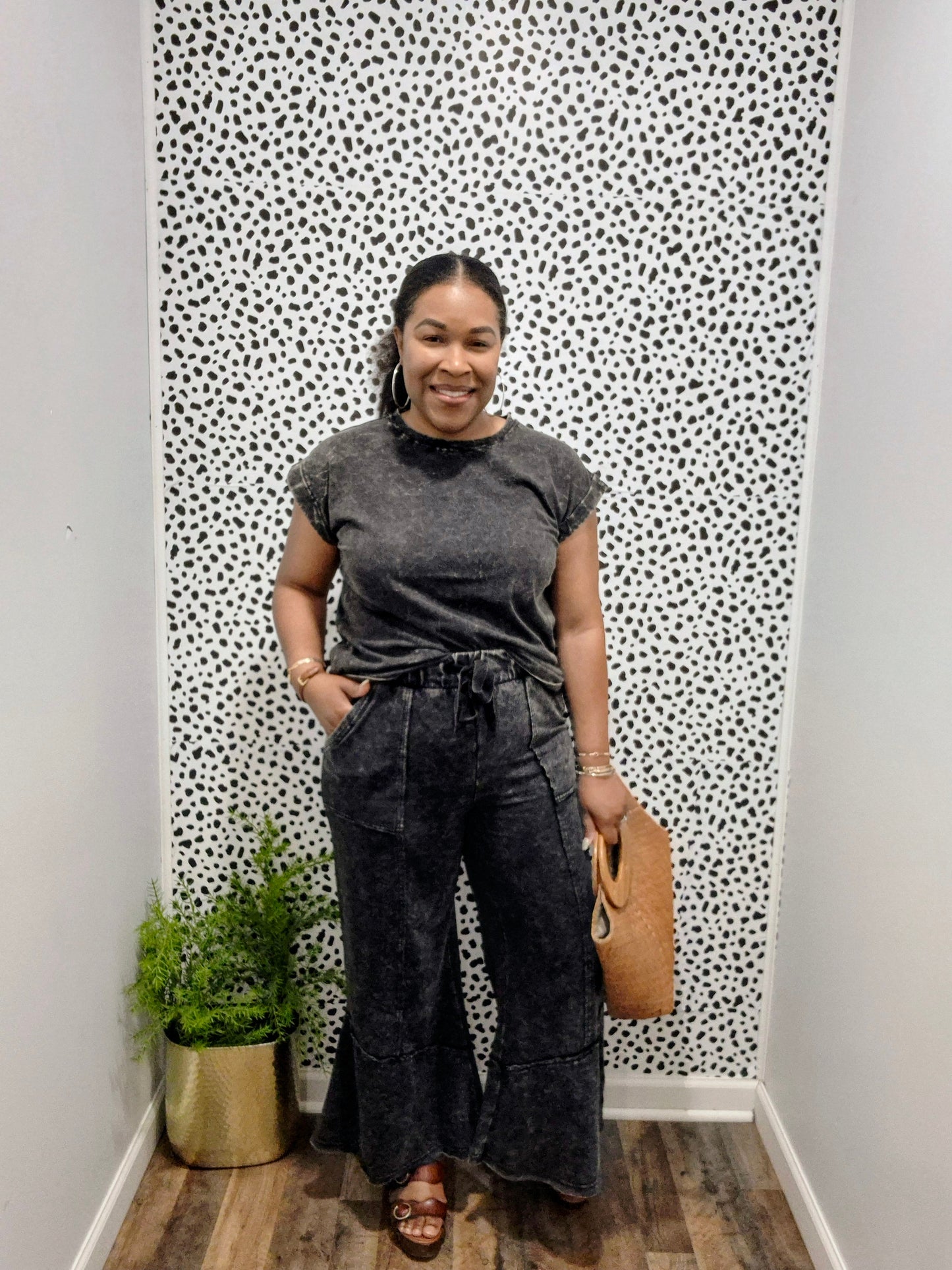 Acid Wash Flare Set