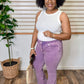 Purple Flare Jeans