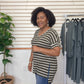 Olive V-Neck Tee