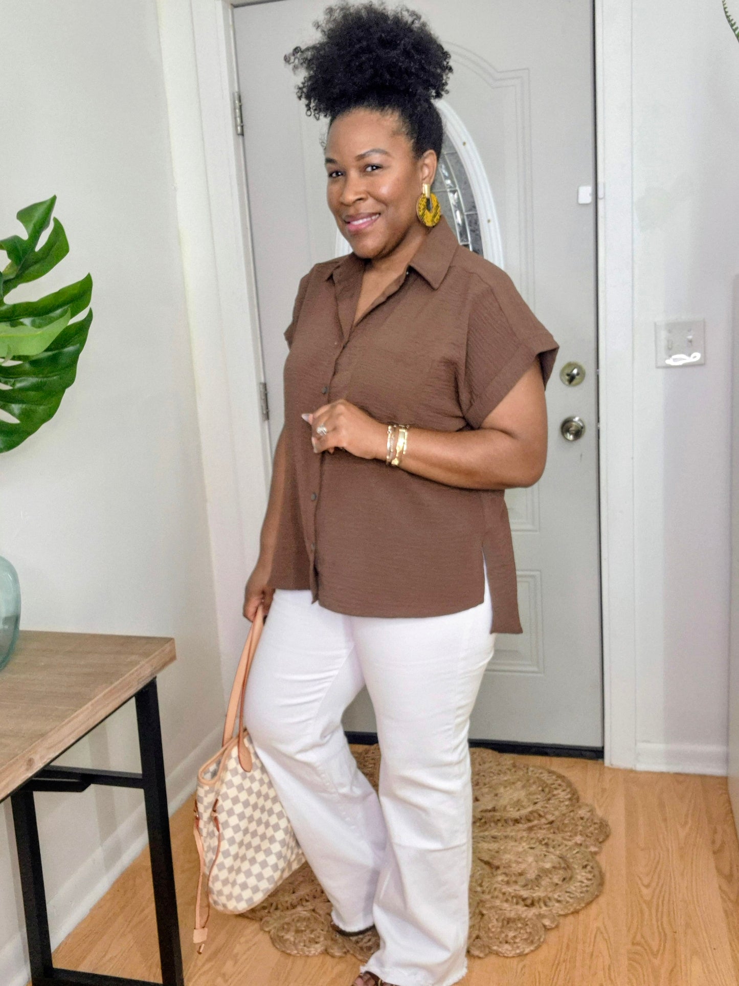 Frayed White Jeans