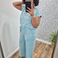 Teal Acid Wash Flare Set