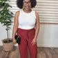 Pleated Pants Burgundy