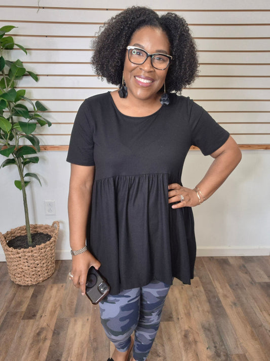 Black Empire Waist
