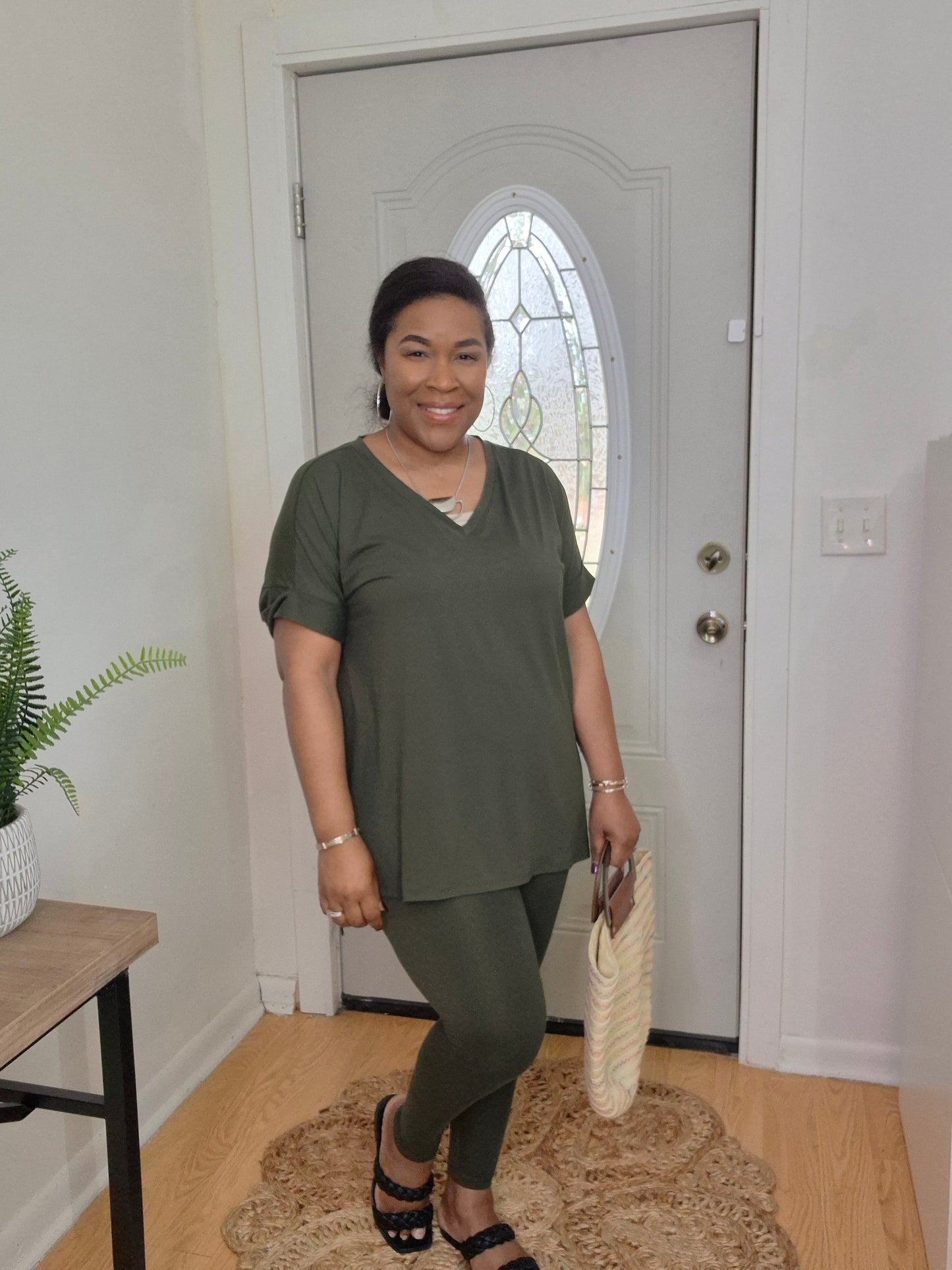 Dark Olive Lounge Set