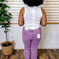 Purple Flare Jeans