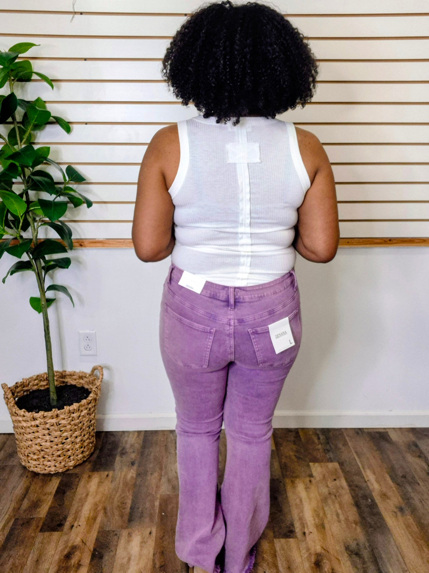 Purple Flare Jeans