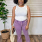 Purple Flare Jeans
