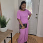 Mauve Woven Set