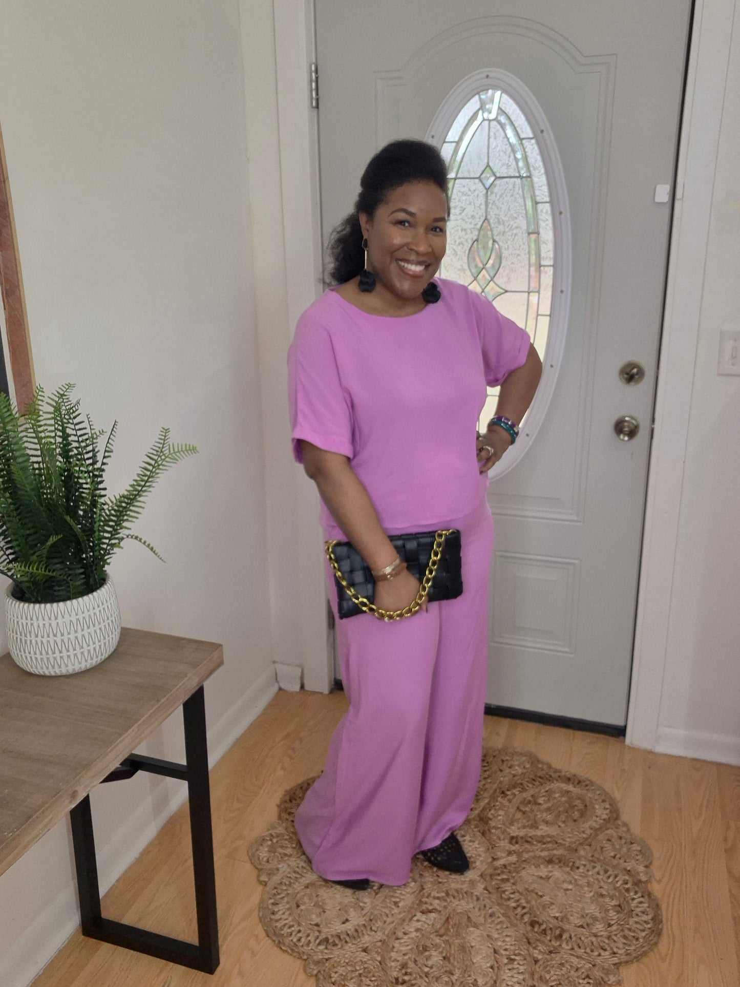 Mauve Woven Set