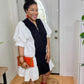 Puff Sleeve Midi Dress