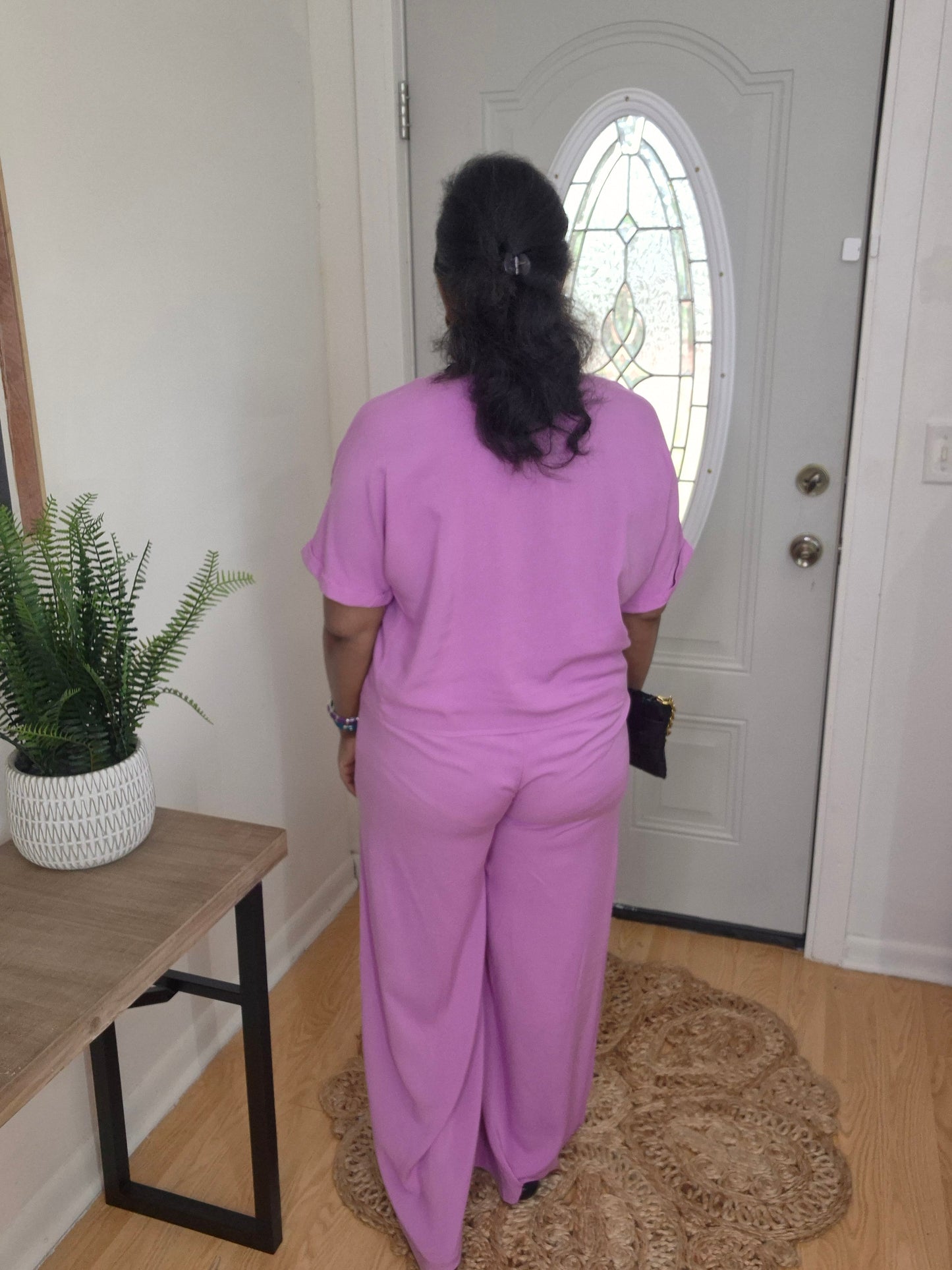 Mauve Woven Set